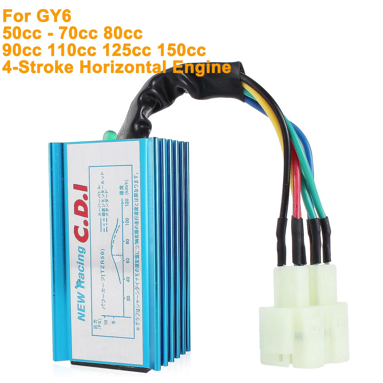 Centralita CDI GY6 6 pines AC para scooter y quad 4T 50-150 cc - imagen 2
