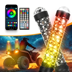 Antena látigo LED espiral Bluetooth con mando para Polaris RZR