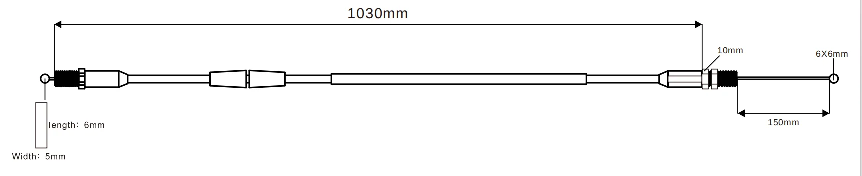 Cable acelerador NIBBI para carburador FCR - imagen 2