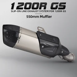 Escape slip-on inoxidable BMW R1200GS Adventure ADV – doble salida 51mm