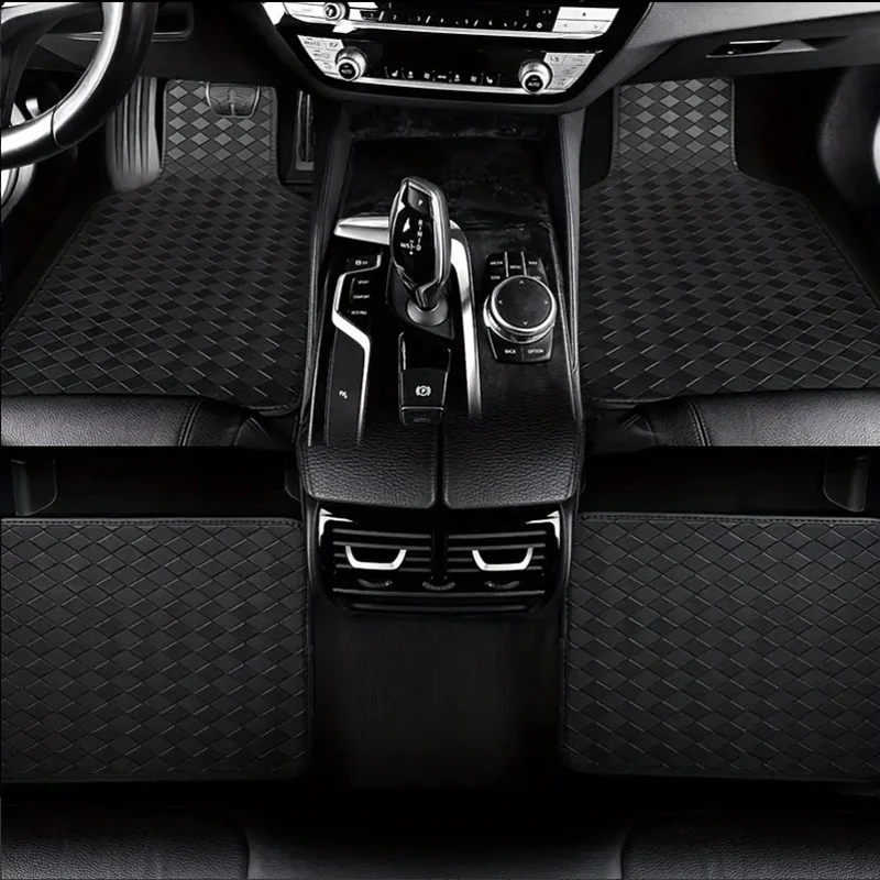 Alfombrillas universales de cuero artificial para coche