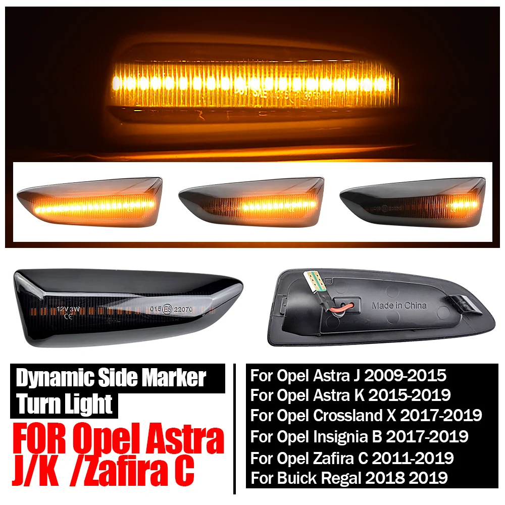 Intermitente lateral LED secuencial Opel Astra J Zafira Tourer