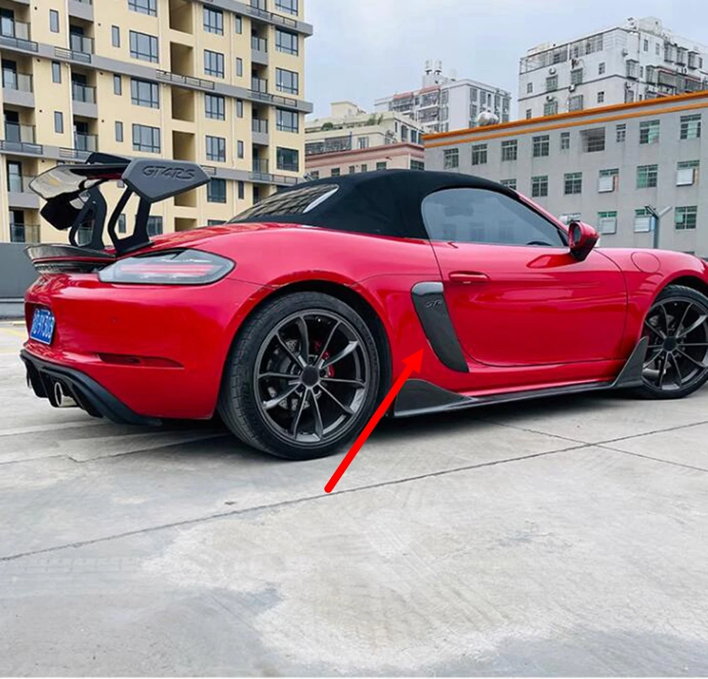 Rejillas de ventilación fibra carbono para Porsche 718 Boxster S GTS