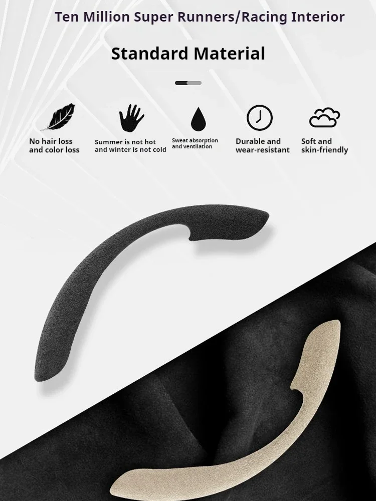 Protector antideslizante para volante de coche, gamuza de fibra de carbono, accesorios para Honda City Odyssey CIVIC CRV HRV Legend Jazz RR VTi Fi - imagen 2