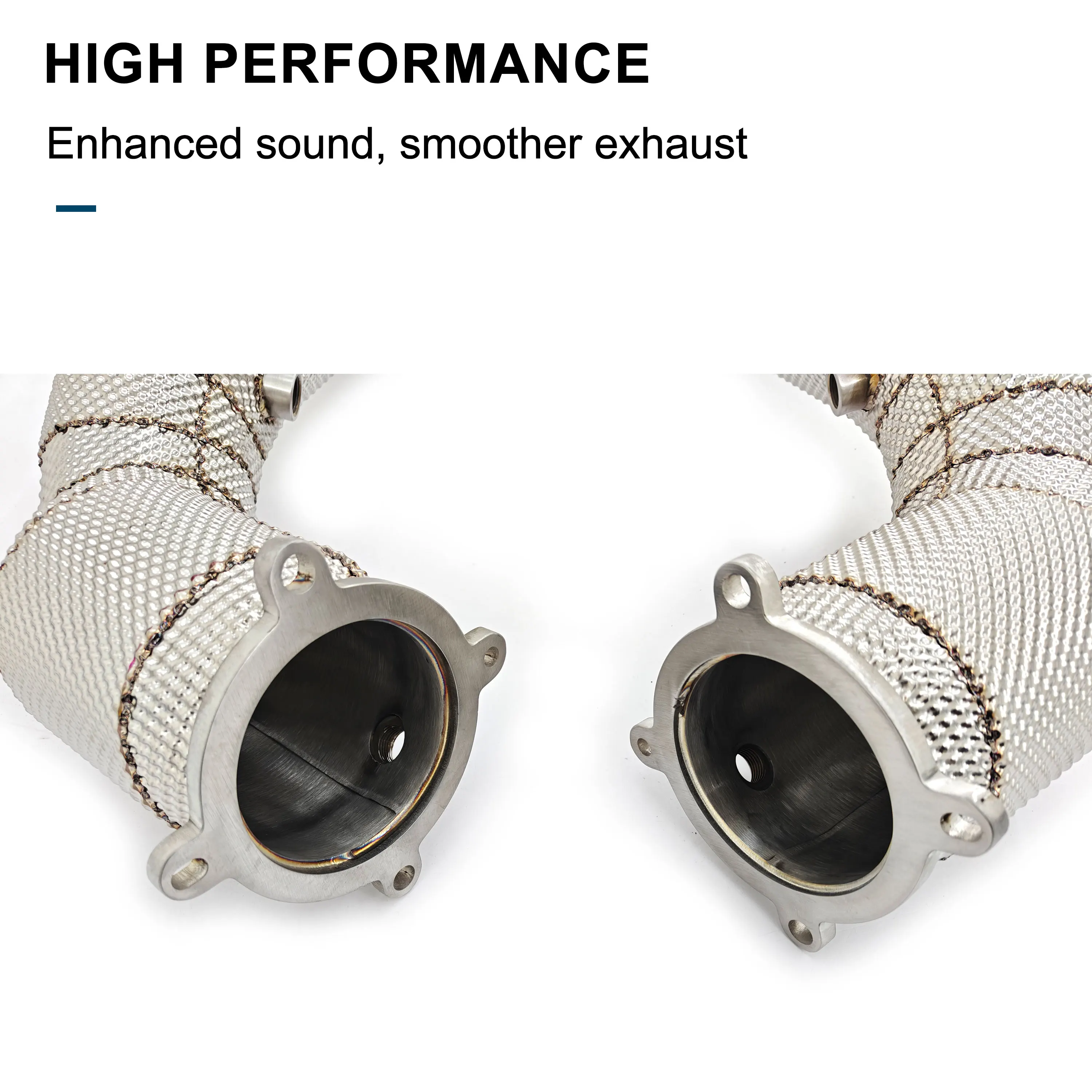 Bajante escape CBNT para McLaren 720S 4.0T – Downpipe SS304 - imagen 5