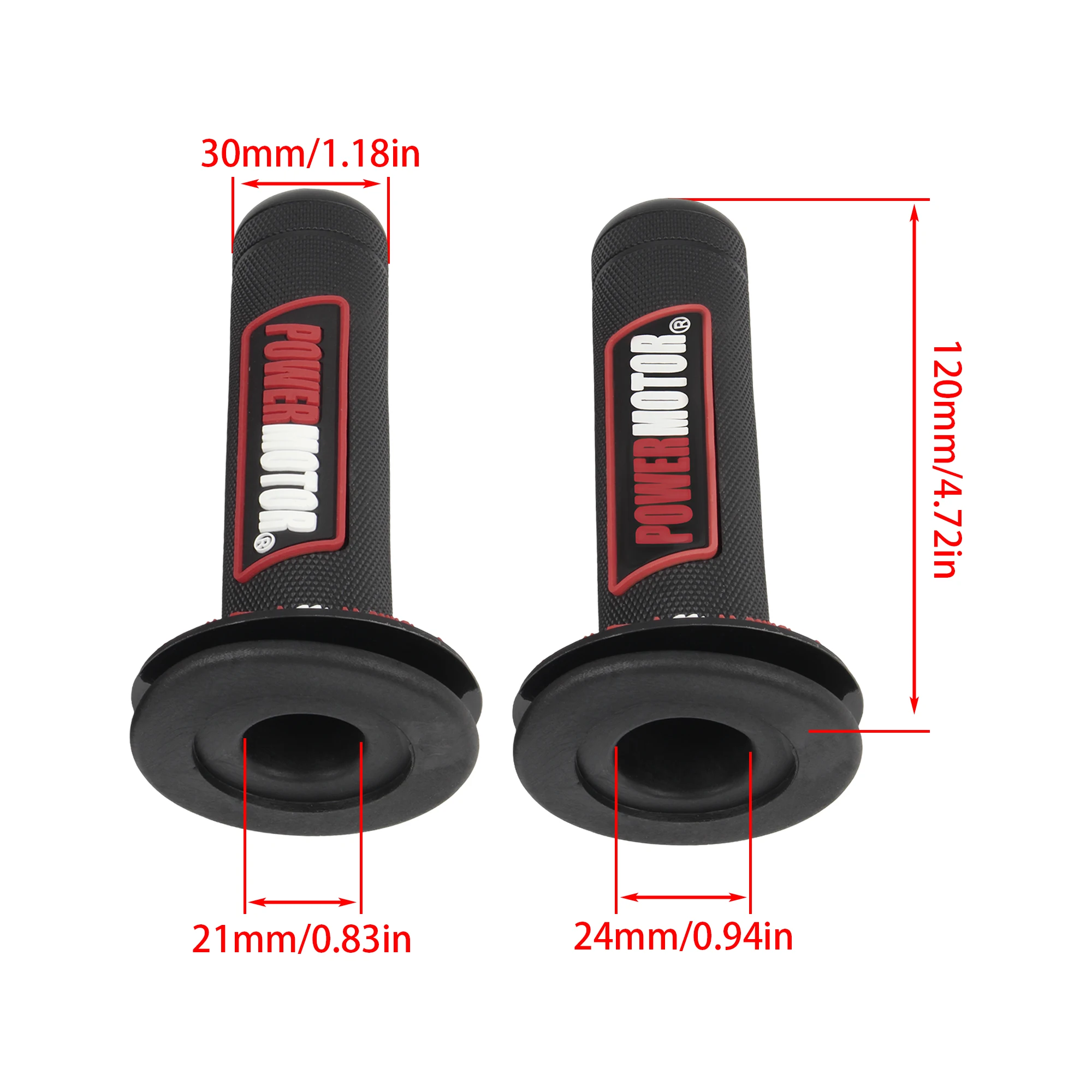 Empuñaduras goma doble 7/8 para moto Honda Yamaha Kawasaki - imagen 2