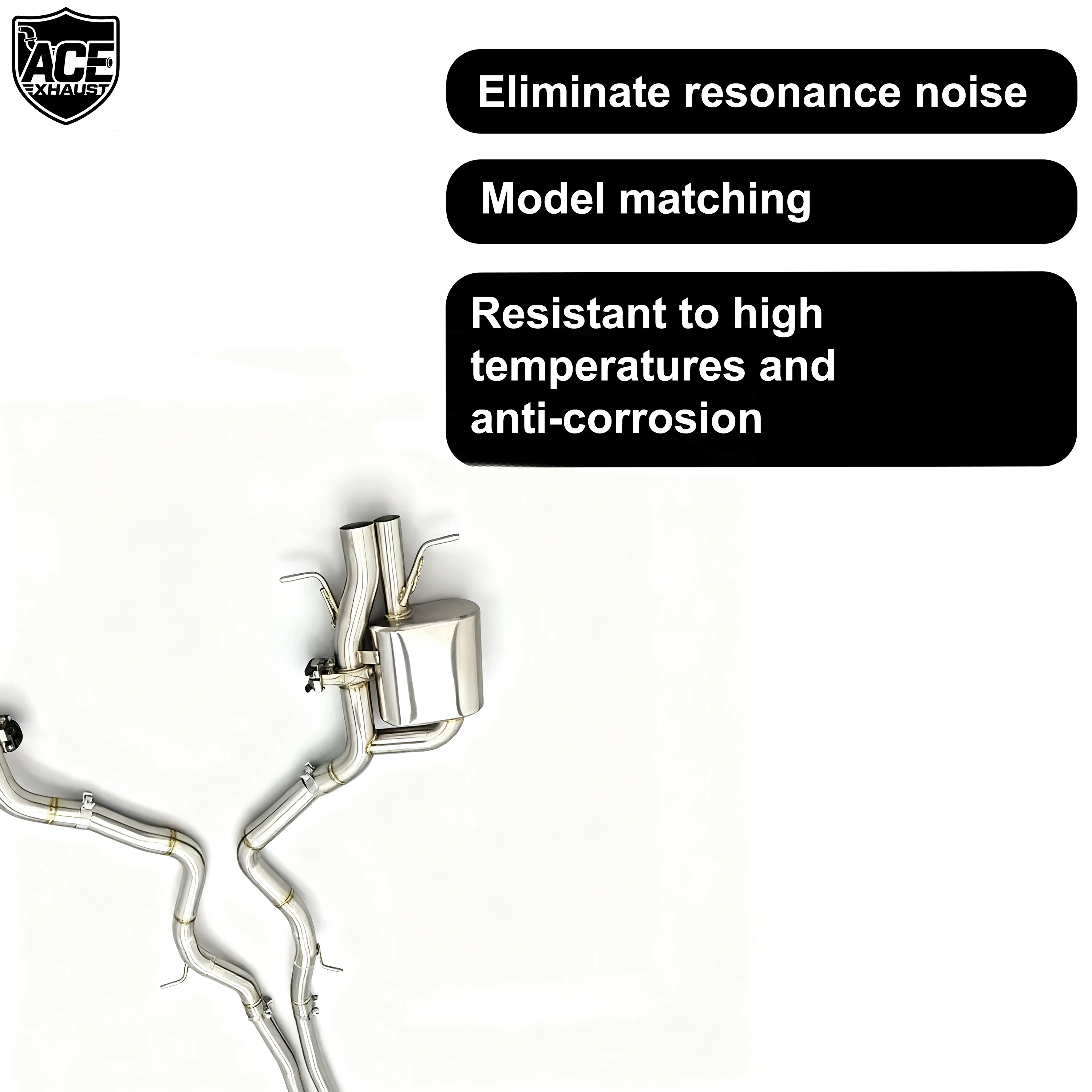 Escape catback ACE para Mercedes S63 AMG W222 5.5T V8 BITURBO - imagen 3