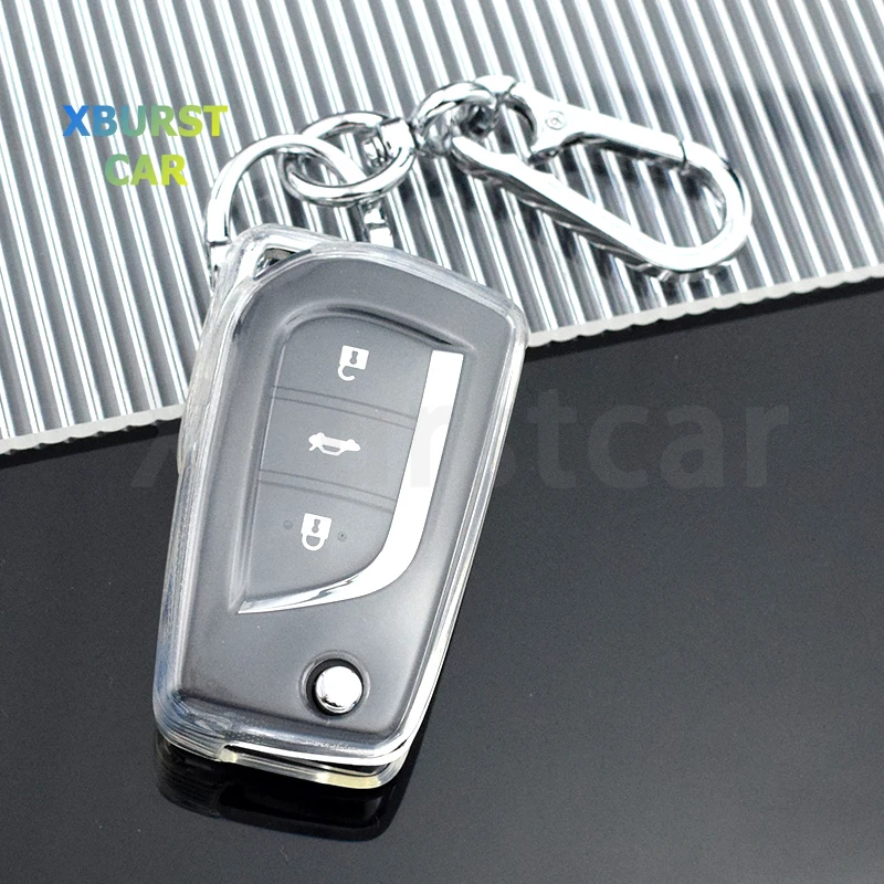 Funda transparente de TPU para llave Toyota y Scion
