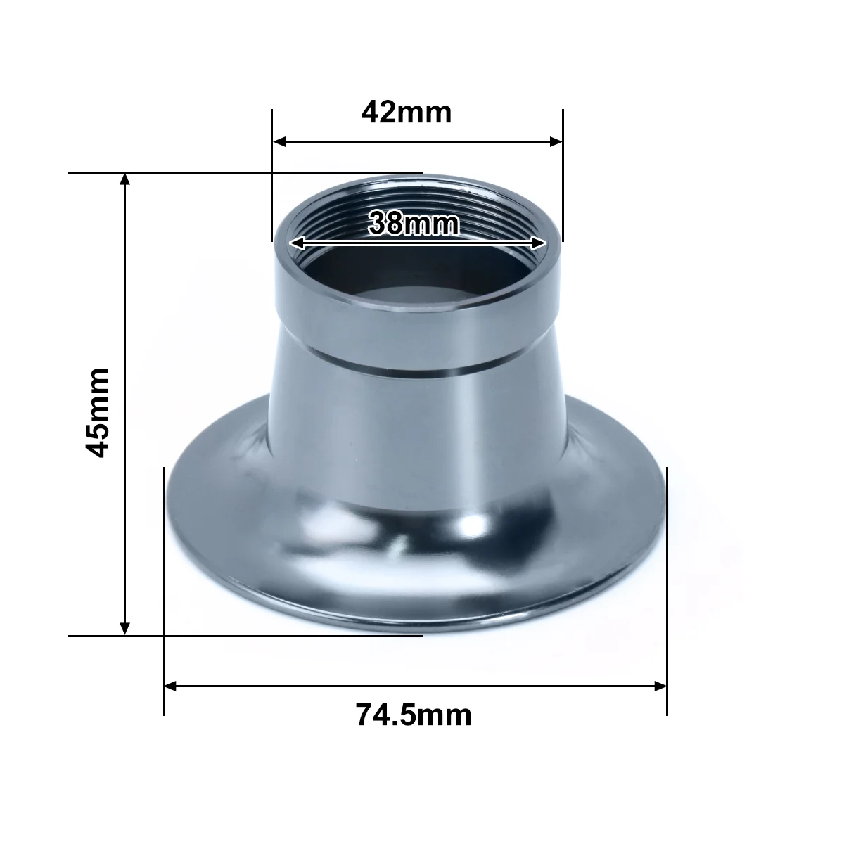 Trompeta de admisión ZSDTRP 38 mm aluminio CNC para carburador PHBL - imagen 2
