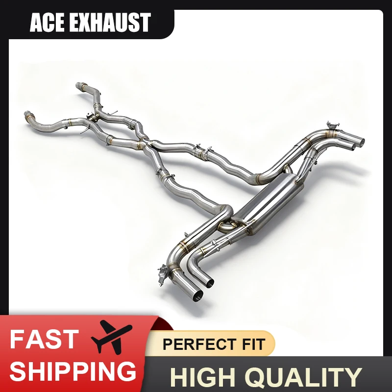 ACE catback con válvula de escape para Mercedes GLE63 AMG 4.0 W167
