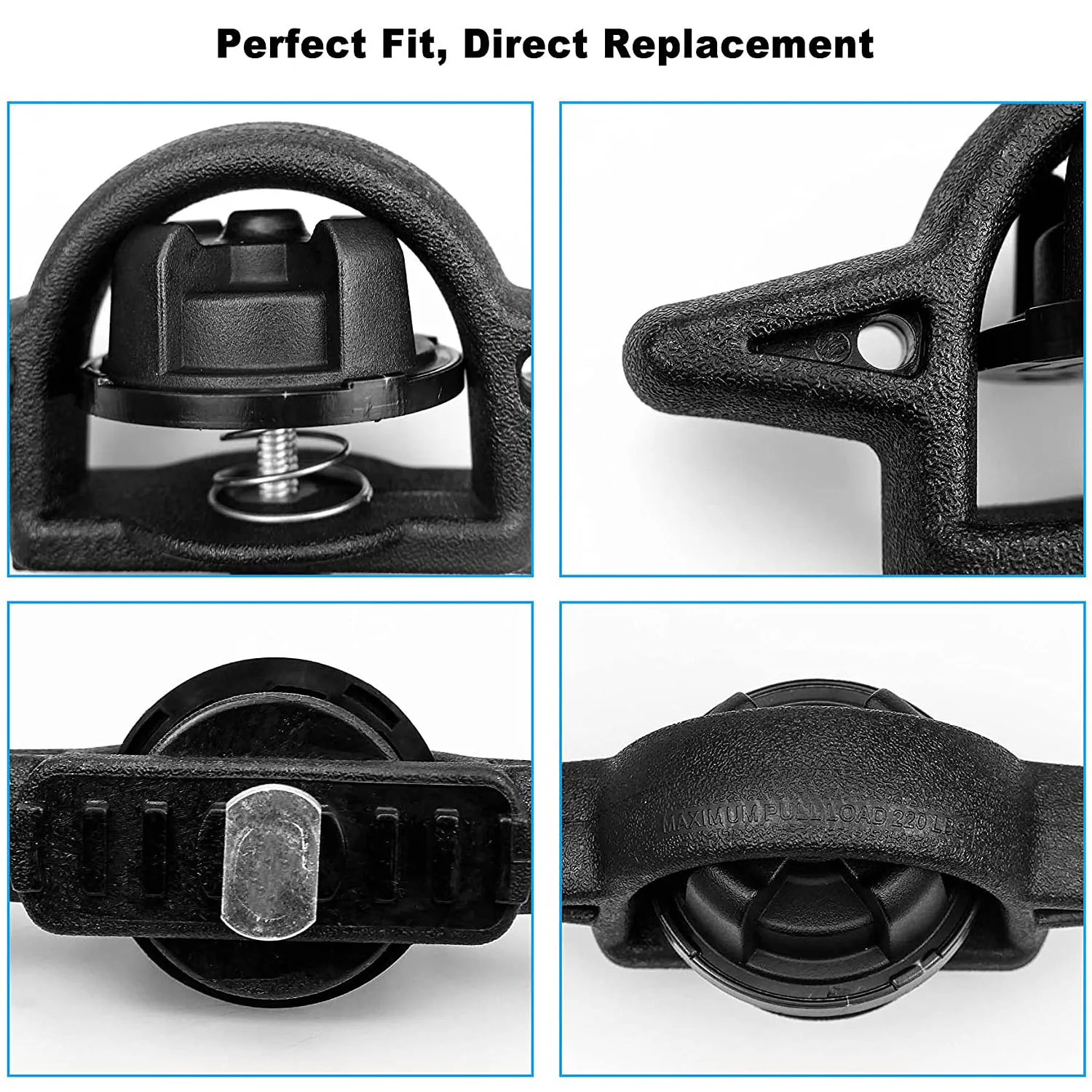 Anclajes riel maletero Toyota Tacoma Tundra 2005-2021 – Jeep Gladiator Ram 1500 - imagen 5