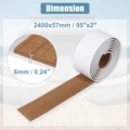 2400x57mm Brown 1