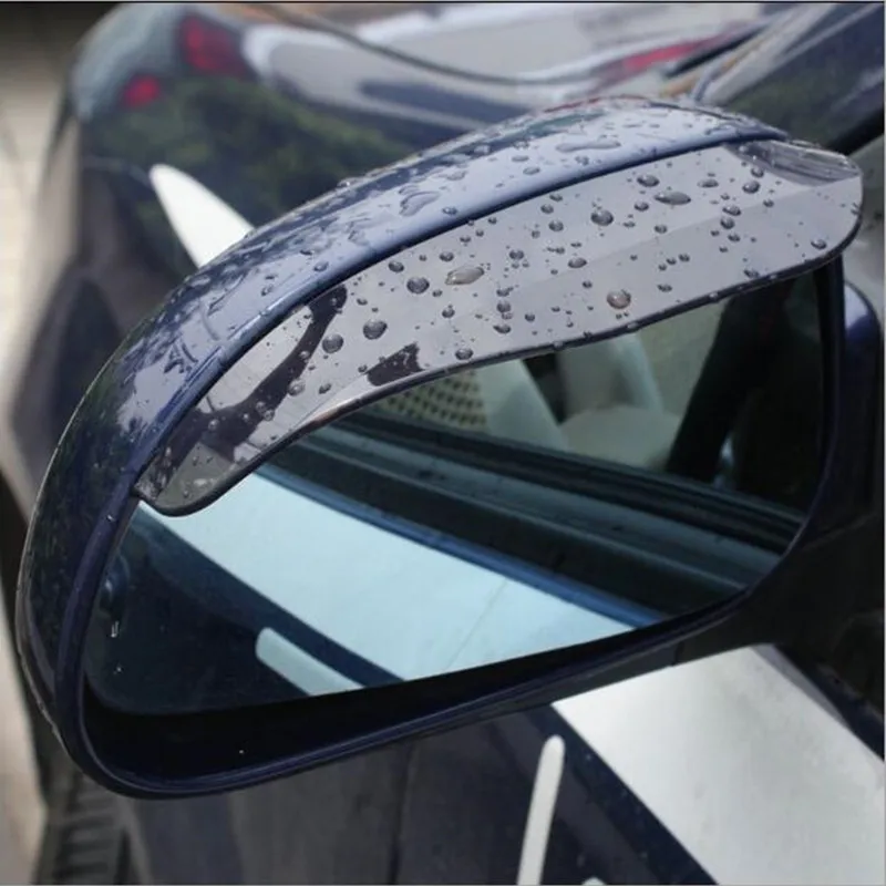 Espejo retrovisor universal con ceja de lluvia para Ford Mustang