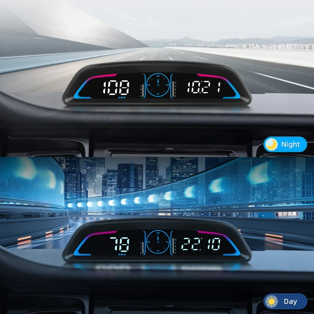 Pantalla HUD OBD multifunción: velocímetro, RPM y temperatura del agua - imagen 2