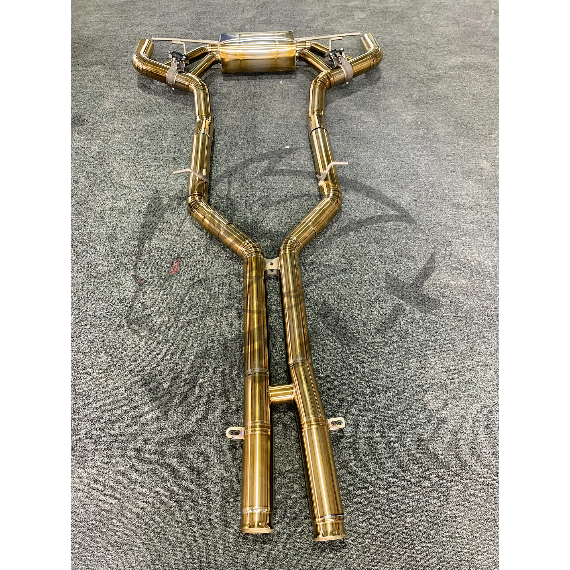 Escape de titanio WRAX Catback sonido profundo para Mercedes AMG GT - imagen 4