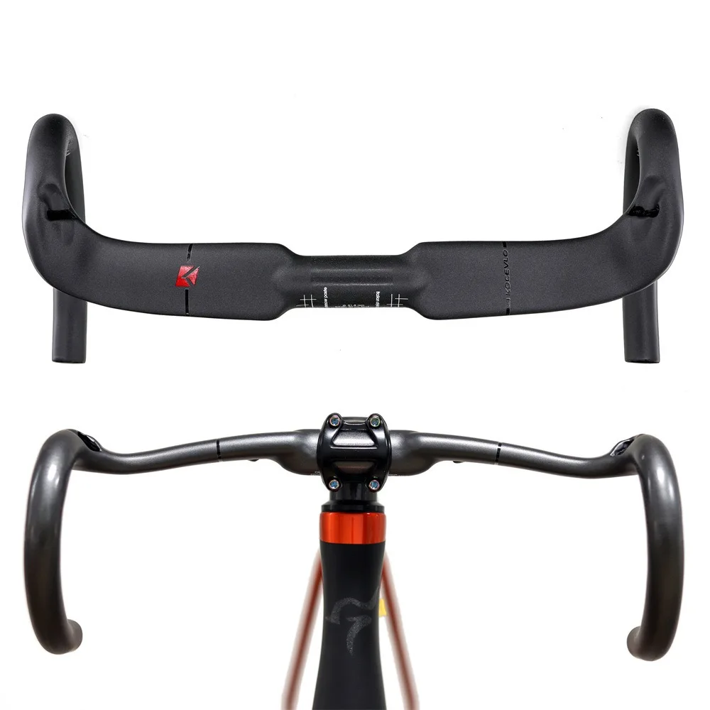 Manillar integrado de carbono para bicicleta de carretera