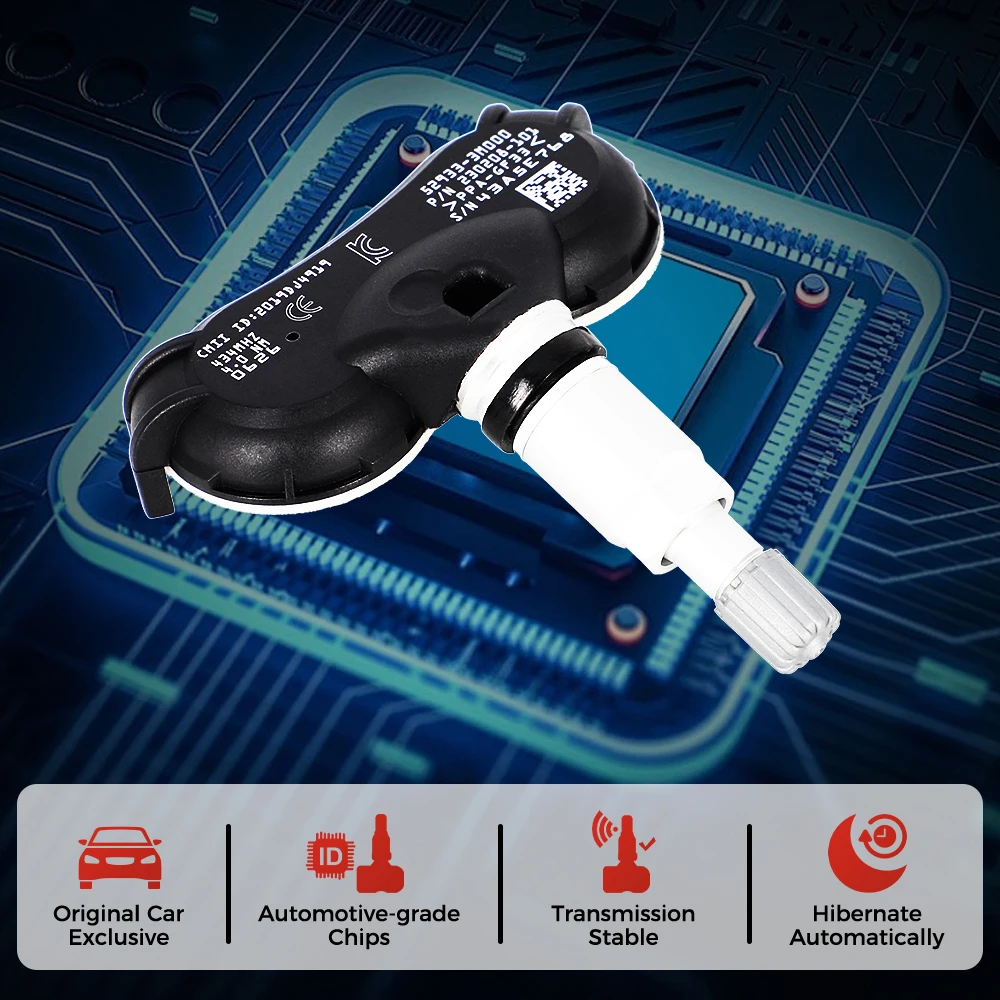 52933-3M000 Sensor TPMS 433MHz Hyundai ix35 Tucson Genesis Kia Sportage - imagen 4