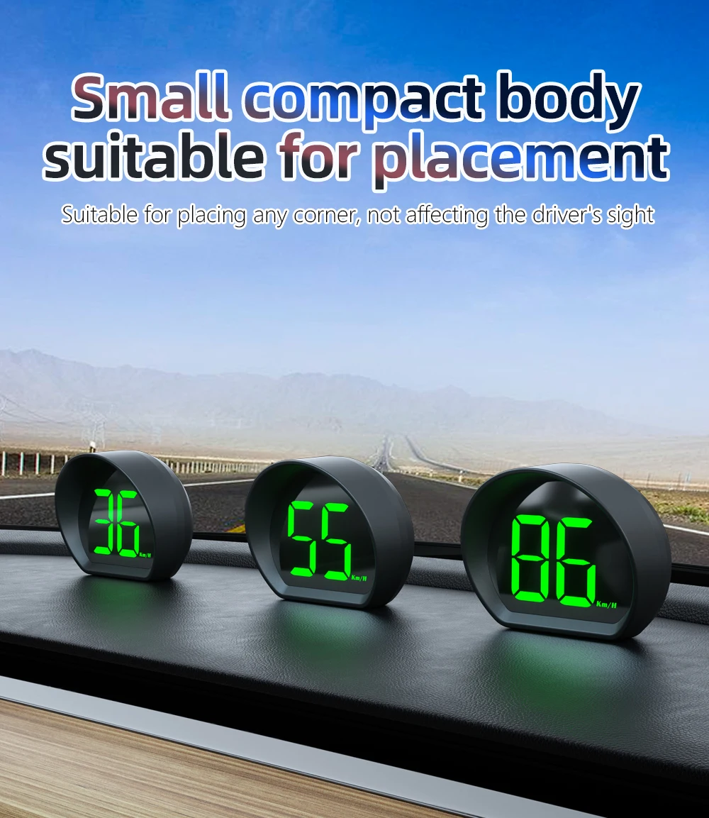 Vista del velocímetro HUD y su formato compacto