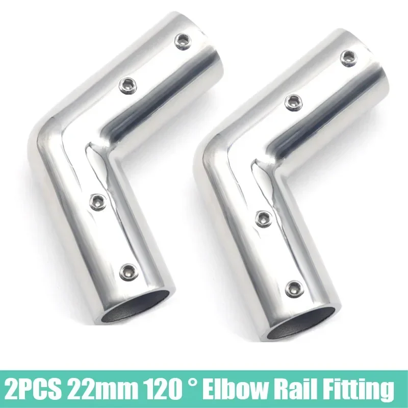Codo conector acero inoxidable Dudy para tubo marino - imagen 2