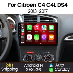 Radio Android con CarPlay MEKEDE para Citroën C4 y DS4