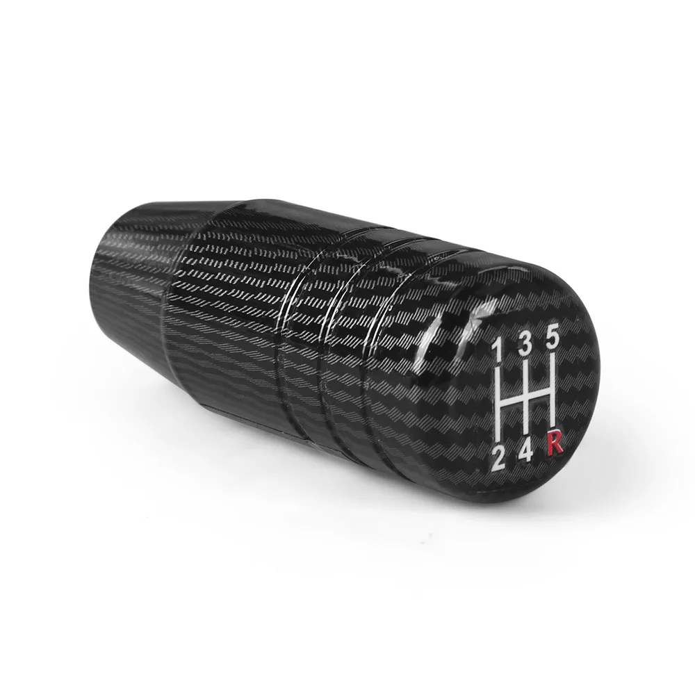 Perilla palanca cambio racing negra carbono 8,5 cm con adaptadores universales - imagen 4