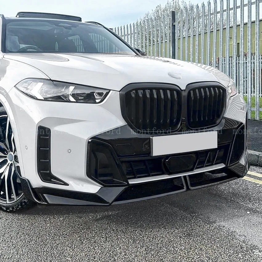 Labio alerón parachoques delantero BMW X5 G05 LCI fibra carbono - imagen 3