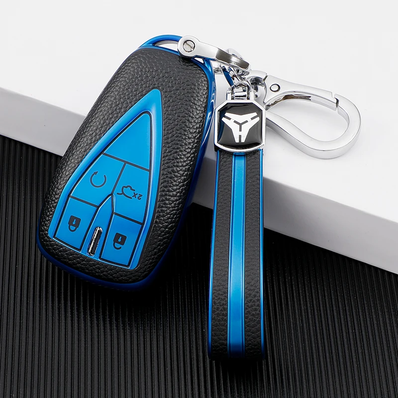 Funda instalada en mando Changan