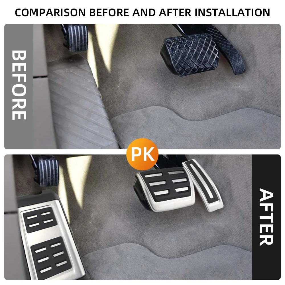 Pedales de aluminio Audi Q7 SQ7 y Porsche Cayenne 2006-2016 - imagen 2