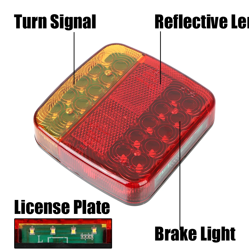 Luz trasera LED de remolque con freno de advertencia para caravana - imagen 5
