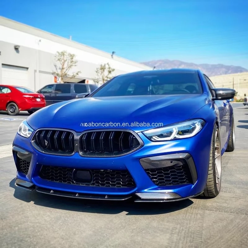 Molduras divisoras delanteras fibra carbono para BMW M8 F91 F92 F93 - imagen 2