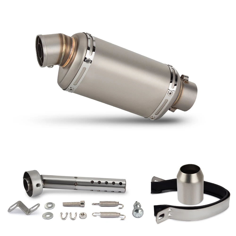 Silencioso de escape universal T98 para moto con DB Killer - imagen 5