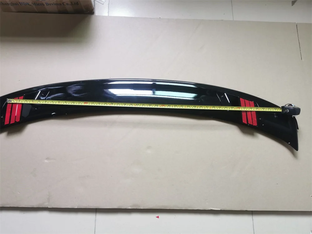 YOFER-alerón trasero para maletero de coche, embellecedor de puerta trasera, tapa divisora, labio negro brillante, para Volkswagen VW CC Arteon 2019-2021 - imagen 4