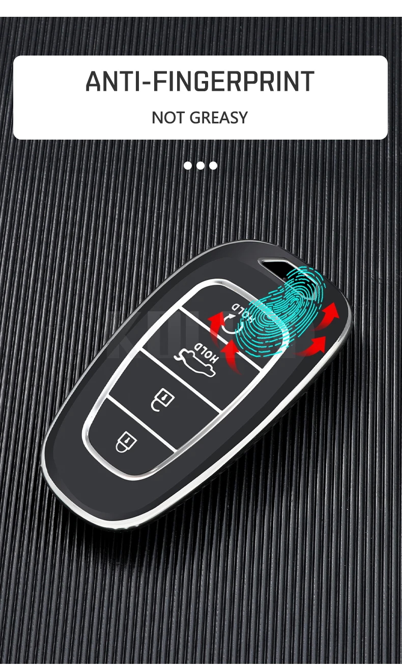 Funda TPU instalada en llave Hyundai