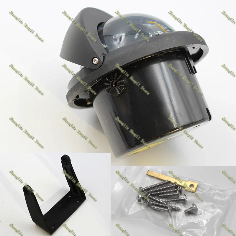 Brújula náutica magnética DC12/24V con soporte tipo batea - imagen 4