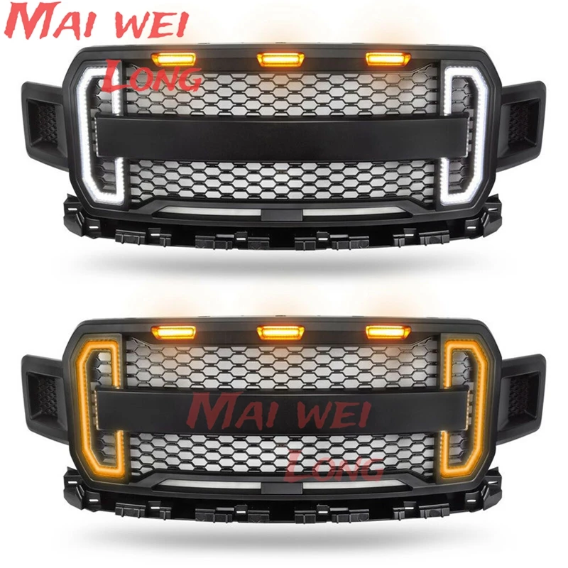 Parrilla delantera Ford F-150 2018-2020 con intermitentes LED - imagen 5