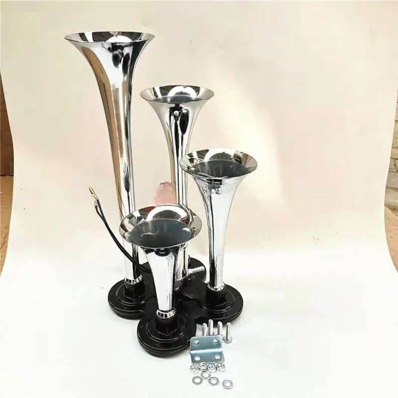 Bocina de aire GoodSuper 12V/24V con 4 tubos para coche y camión - imagen 5