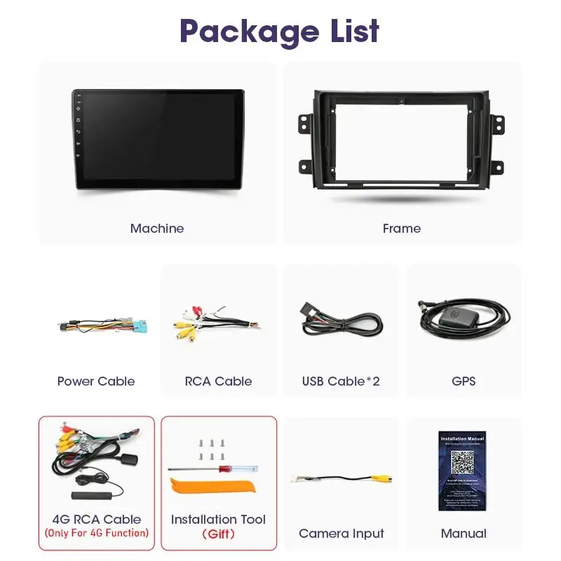 Autoradio Android con CarPlay, GPS y DSP para Suzuki SX4 2006-2013 - imagen 2