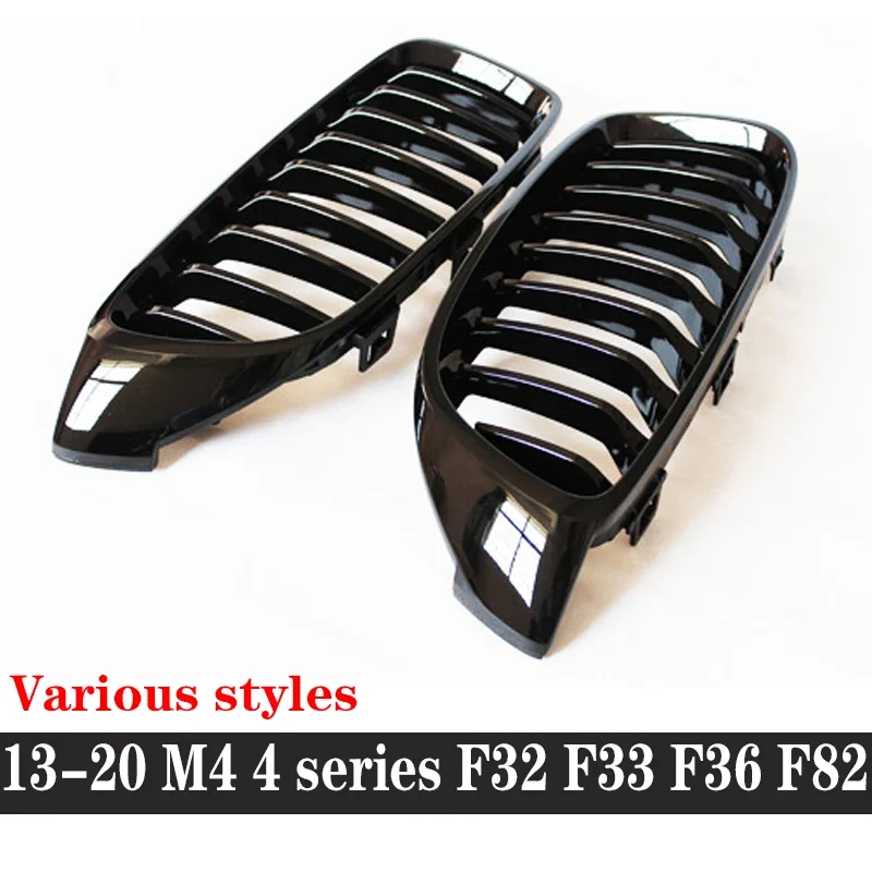 Rejilla de riñón negra brillante ABS para BMW M3 F80 M4 F82 F83 - imagen 2