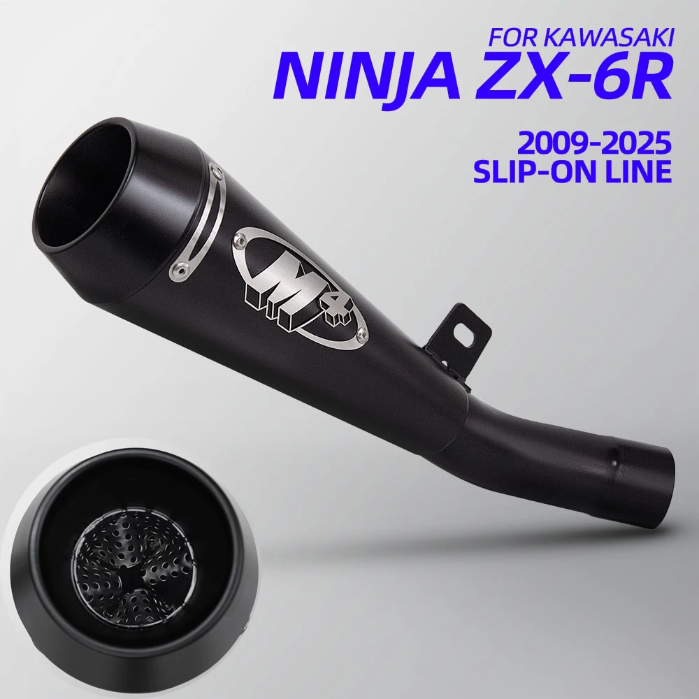 Escape slip-on con DB Killer para Kawasaki Ninja ZX-6R 2009-2025