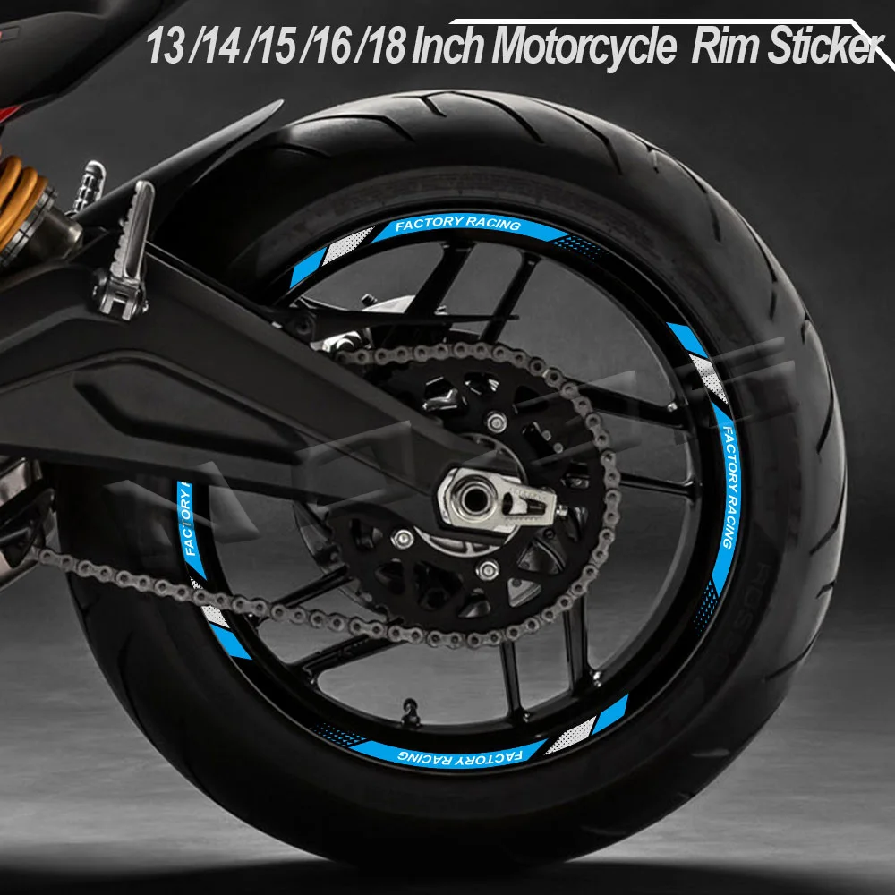 Cinta reflectante para llantas de moto Honda y Yamaha - imagen 3