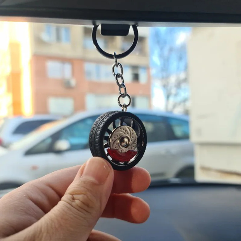 Llavero metal disco freno coche – diseño único y duradero - imagen 2