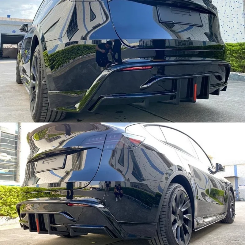 Kit aerodinámico negro brillante para Tesla Model Y 2021-2023 - imagen 5