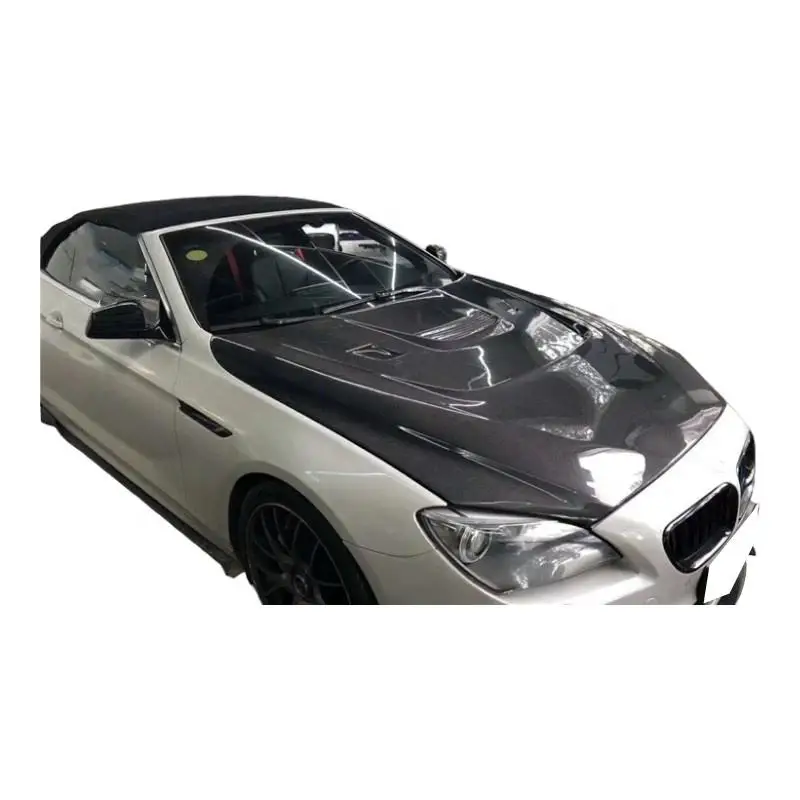 Capó de fibra de carbono ventilado estilo PD para BMW M6 F06/F12/F13 - imagen 4