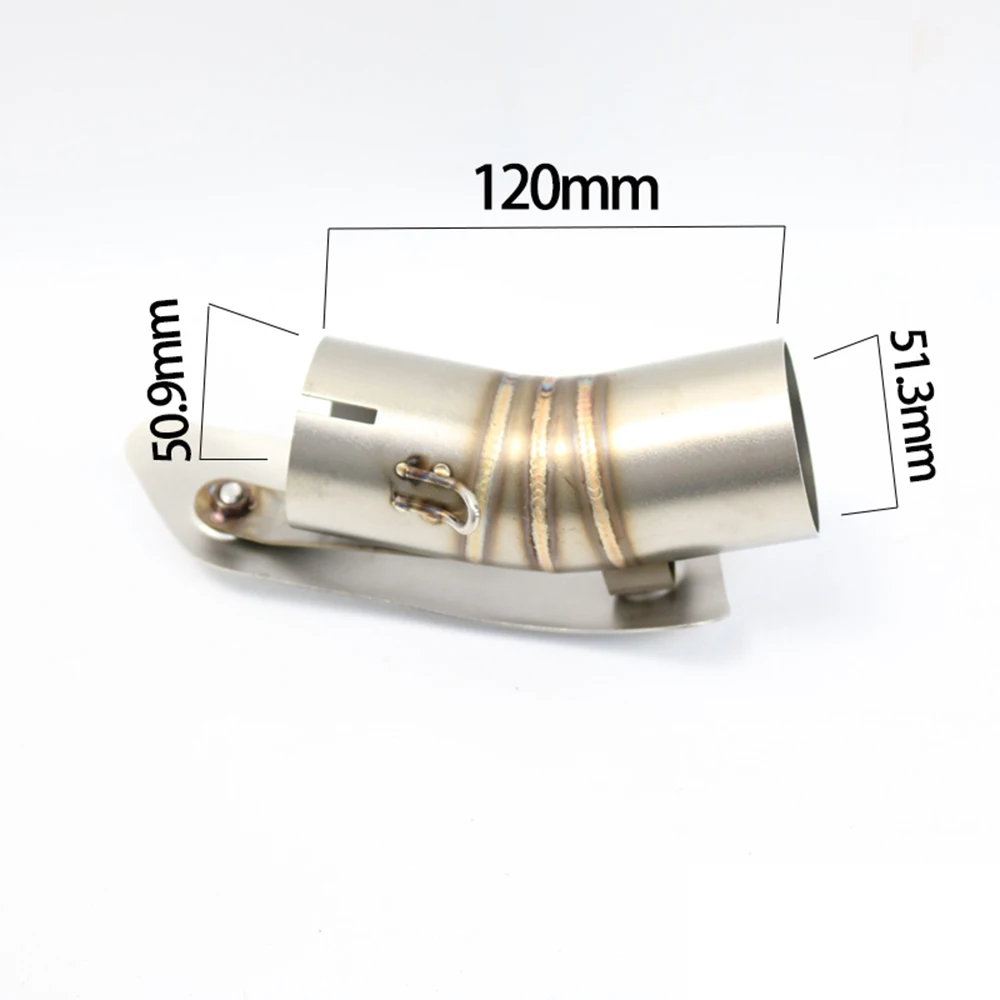 Detalle de la unión del tubo medio de escape Suzuki GSX-R 1000