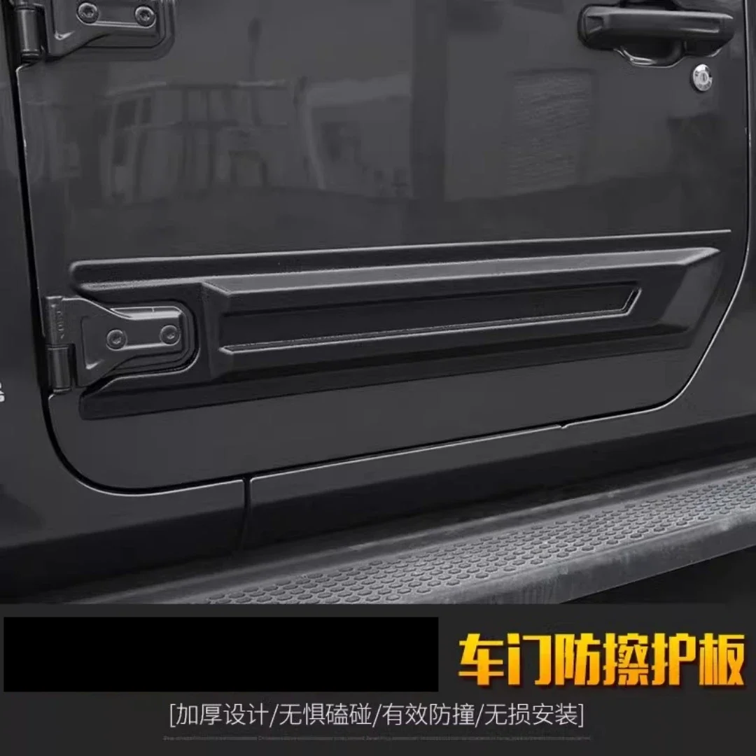 Protector de puerta negro mate ABS para Jeep Wrangler JL/JT 2018 - imagen 2