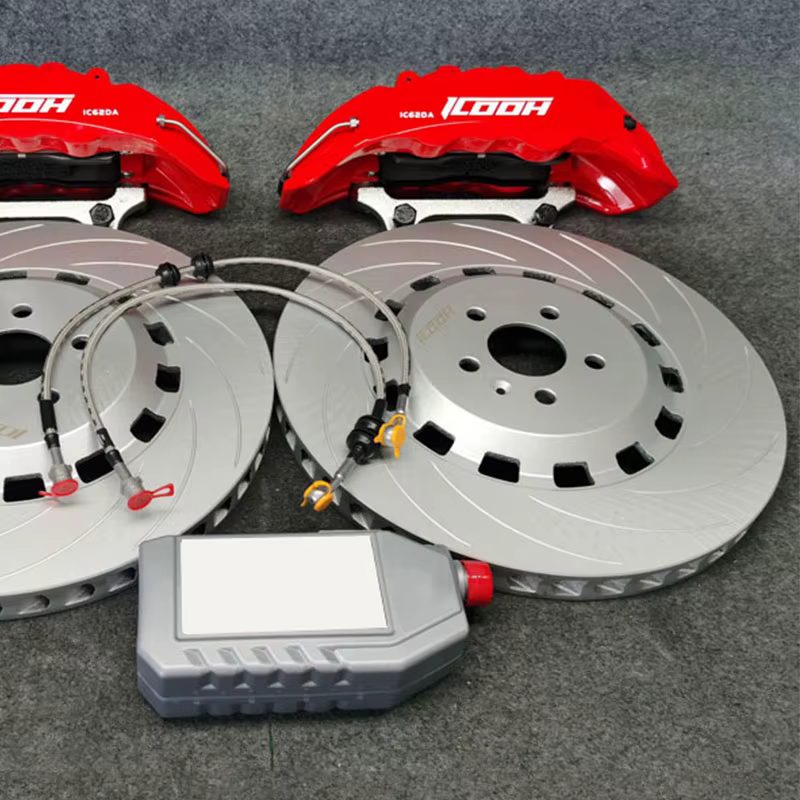 Kit pinzas freno 6 pistones ICOOH discos monobloque–Tesla 3/X/Y 18-21 - imagen 4