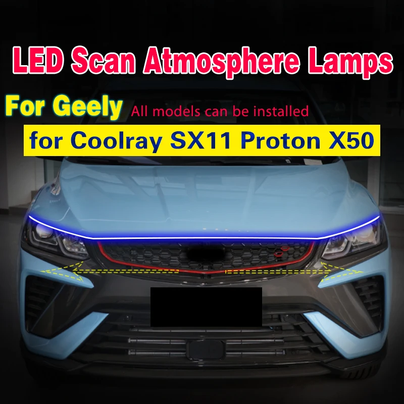 Tira LED DRL antiniebla flexible para Geely Coolray y Proton X50