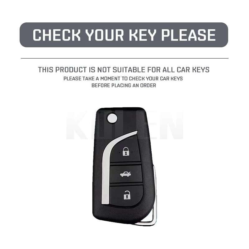 Funda de TPU con tapa para llave de coche KOLEN para Toyota