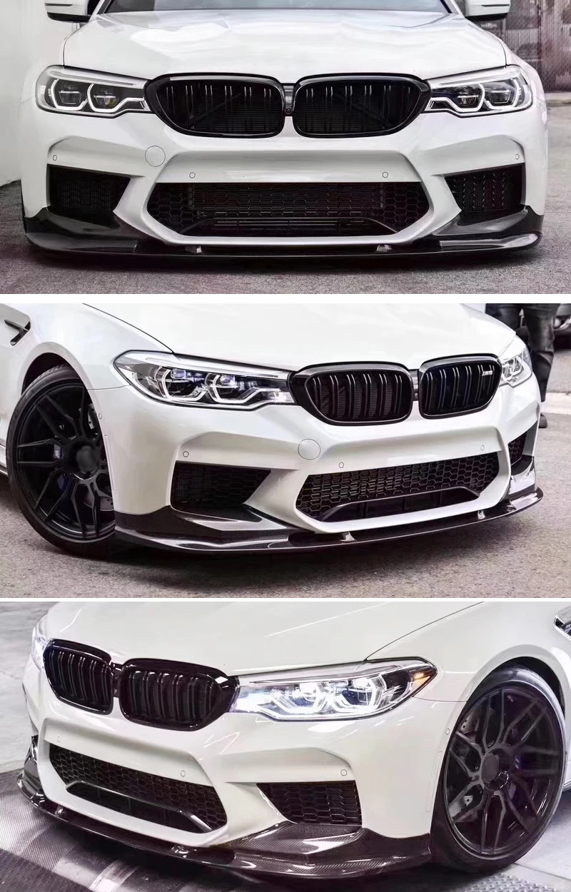 Labio delantero fibra de carbono BMW F90 M5 montado