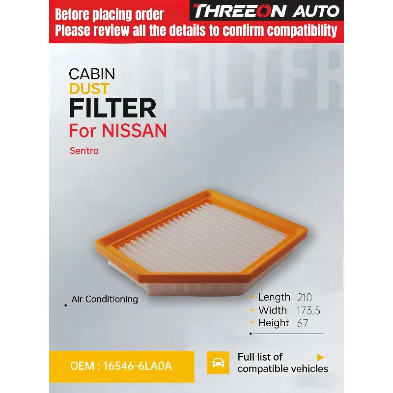 Filtro de aire THREEON AUTO para Nissan Sentra 2020-2024 2.0L - imagen 4